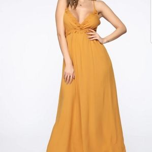 New with tags fashion nova yellow dress